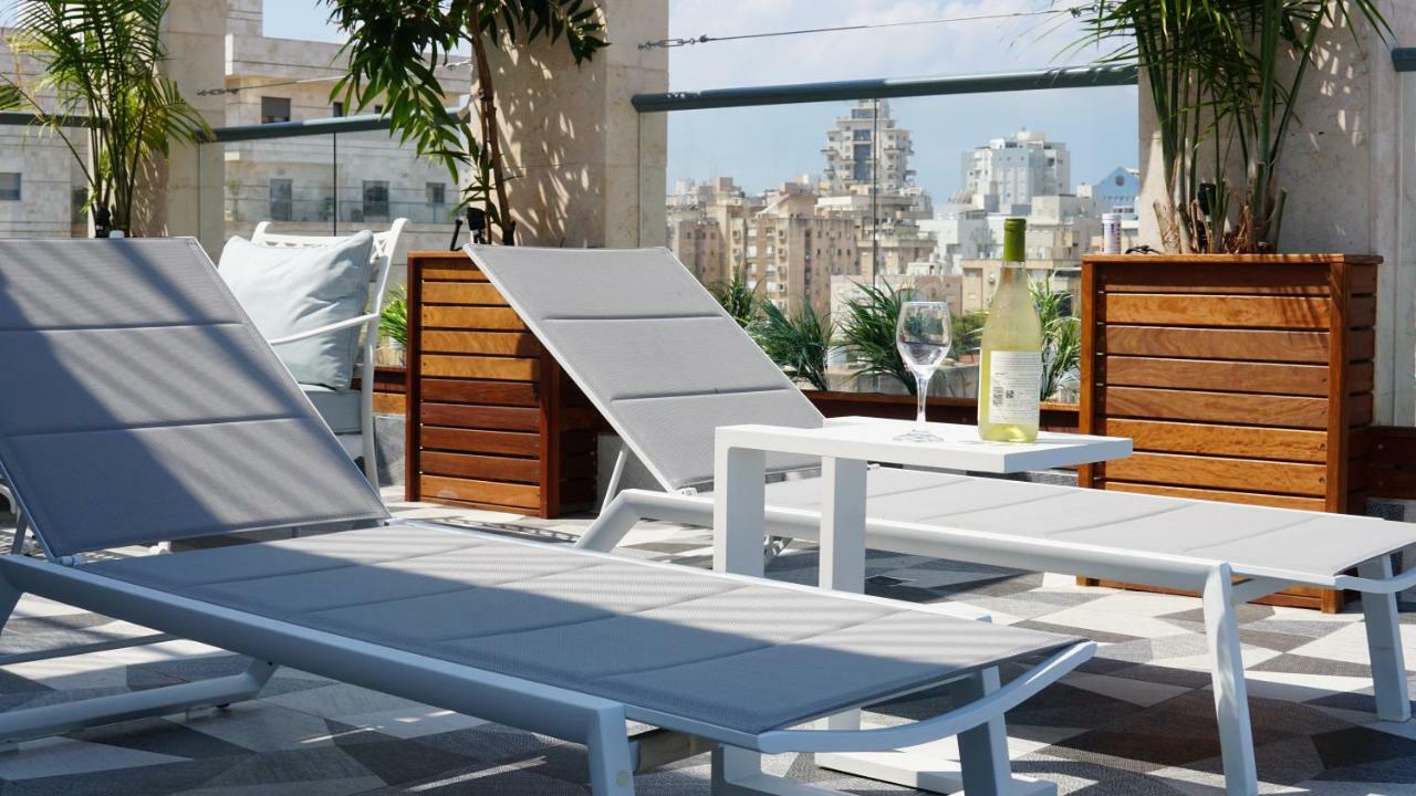 Luxury Rooftop Apartment In Netanya Eksteriør bilde