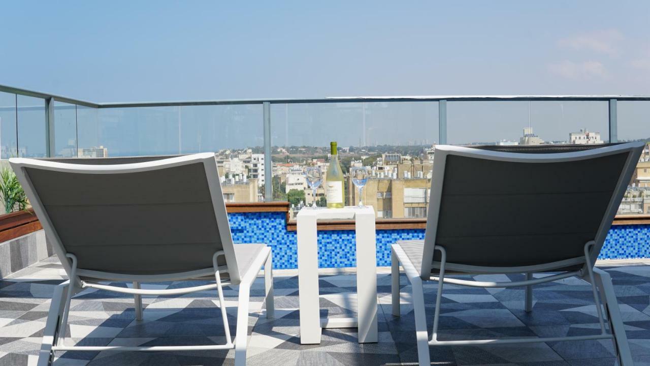 Luxury Rooftop Apartment In Netanya Eksteriør bilde